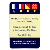 Nautische vlaggen Stateroom Deurmarkering Magneet (Verticaal)