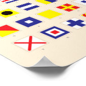 Nautische vlaggrafiek poster (Hoek)