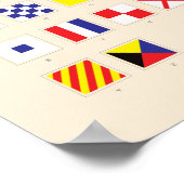 Nautische vlaggrafiek poster (Hoek)