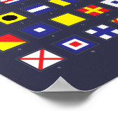 Nautische vlaggrafiek poster (Hoek)