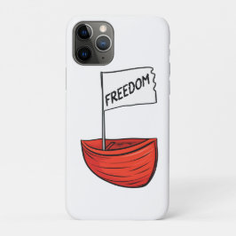 Nautische Vrijheid Boot Illustratie Case-Mate iPhone Case