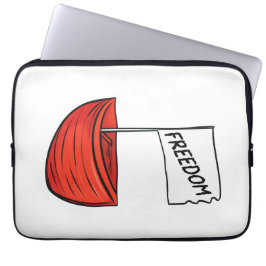 Nautische Vrijheid Boot Illustratie Laptop Sleeve