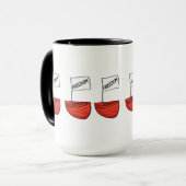 Nautische Vrijheid Boot Illustratie Mok (Voorkant links)