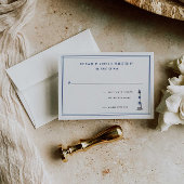 Nautische Vuurtoren Bruiloft RSVP Kaart