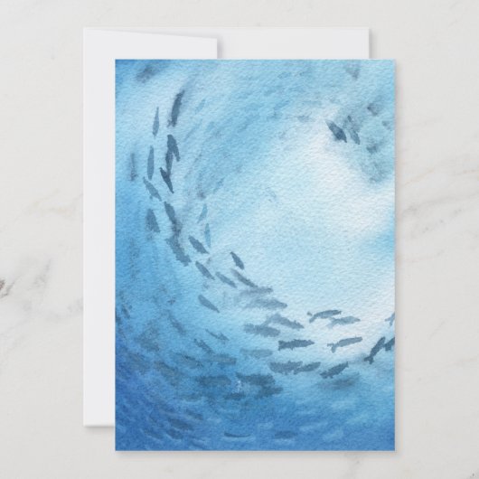 Nautische vuurtoren golven bruiloft uitnodiging (Achterkant)