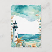 Nautische Vuurtoren Huwelijksreis Fonds Informatiekaartje (Achterkant)