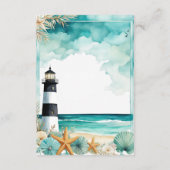 Nautische Vuurtoren Huwelijksreis Fonds Informatiekaartje (Achterkant)