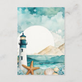Nautische Vuurtoren Huwelijksreis Fonds Informatiekaartje (Achterkant)