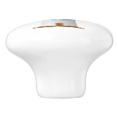 Nautische vuurtoren rood wit blauw keramische knop (Zijkant)