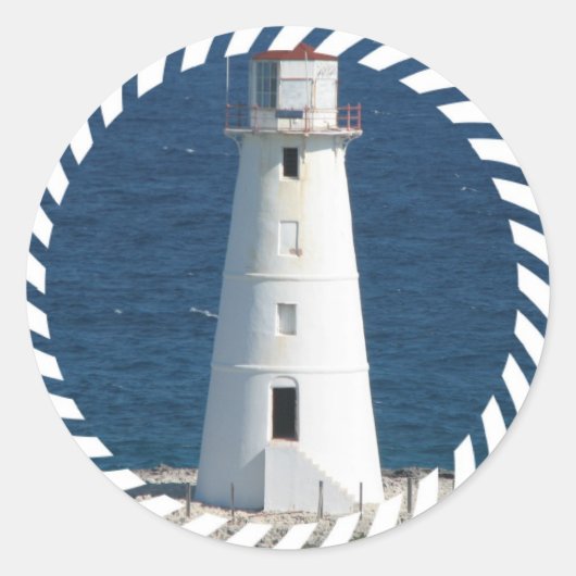 Nautische Vuurtoren Sticker (Voorkant)