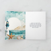 Nautische Vuurtoren Verjaardag Kaart (Binnen)