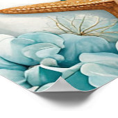 Nautische Vuurtoren Verjaardagsfeest Poster (Hoek)