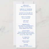 Nautische Vuurtoren Zeilen Oceaan Wedding Programm (Achterkant)