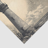 Nautische Vuurtoren Zeilschip Decoupage Tissuepapier (Detail)