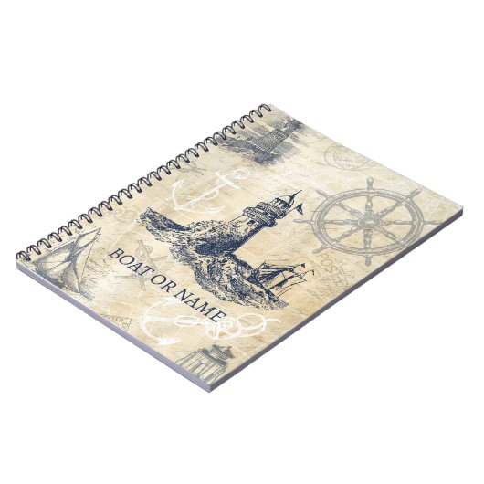  Nautische Vuurtorenboot of Naam Notitieboek (Linkerzijde)