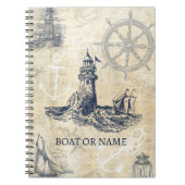  Nautische Vuurtorenboot of Naam Notitieboek (Voorkant)