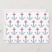 Nautische walvis babyshower uitnodiging (Achterkant)