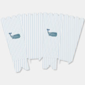 Nautische walvis blauwe streep preppy bedankdoosjes (Ongevouwen)