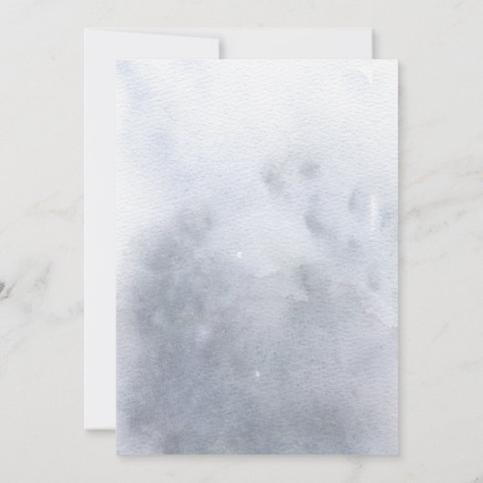 Nautische walvis onder het Zee Baby shower Kaart (Achterkant)