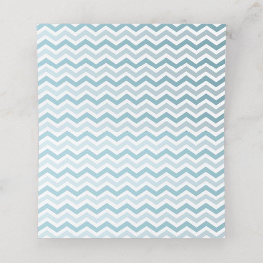 Nautische walvis onder het Zee Blue Boy Baby showe Plaatskaartje (Binnenkant ongevouwen)