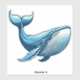 nautische walvis op maat gesneden vinyl Sticker