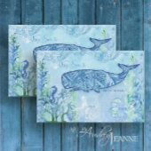 Nautische walvisvaarder zeebaars blauwe mint ontko tissuepapier