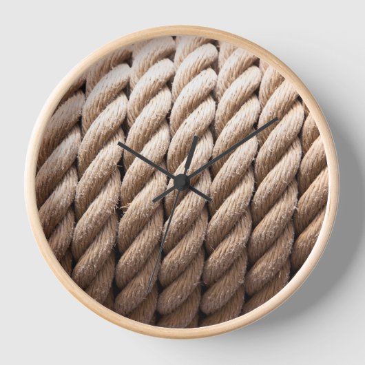 Nautische wandklok met houtsnip (Voorkant)