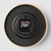 Nautische wandklok met houtsnip (Achterkant)