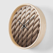 Nautische wandklok met houtsnip (Hoek)