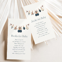 Nautische waslijn jongen baby shower boek verzoek