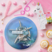 Nautische Waterverf aan het Zee Papieren Bordje (Feest)