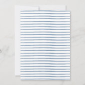 Nautische Waterverf Ahoy Het is een Boy Baby showe Kaart (Achterkant)