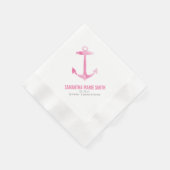 Nautische Waterverf Anker Baby shower Sip en See Servetten (Hoek)