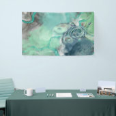 Nautische Waterverf Aqua Ocean Octopus Spandoek (Beurs)