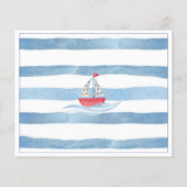 Nautische Waterverf Baby shower Woorden van Wijshe (Achterkant)