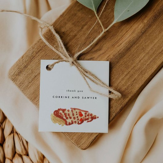 Nautische Waterverf Bedankjes Labels