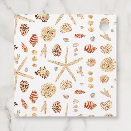 Nautische Waterverf Bedankjes Labels (Achterkant)