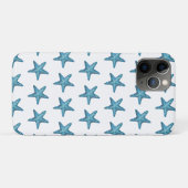 Nautische waterverf blauwe zeester Case-Mate iPhone case (Achterkant (horizontaal))