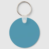 Nautische waterverf blauwe zeester sleutelhanger (Achterkant)