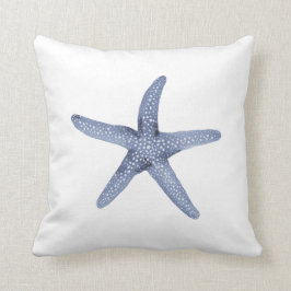 Nautische Waterverf Blue Starfish Sierkussen