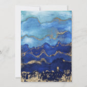 Nautische Waterverf Jongen Baby shower Kaart (Achterkant)