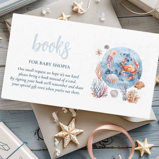 "Nautische Waterverf Koraalrif Delights Informatiekaartje