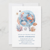 "Nautische Waterverf Koraalrif Delights Kaart (Voorkant)