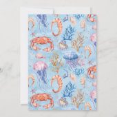 "Nautische Waterverf Koraalrif Delights Kaart (Achterkant)