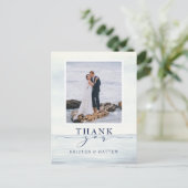 Nautische Waterverf Ocean Foto Dank u Briefkaart (Staand voorkant)