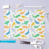 Nautische Waterverf Pacifische walvis Tissuepapier (Craft)