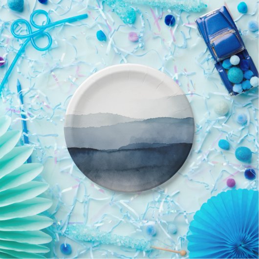 Nautische Waterverf Papieren Bordje (Feest)