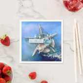 nautische Waterverf van het Zee Servet (Insitu)