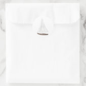 Nautische Waterverf Zeailboot Ronde Sticker (Tas)