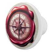 Nautische Wax Stamp Afbeelding Strand Lade Knoppen (Rechts)